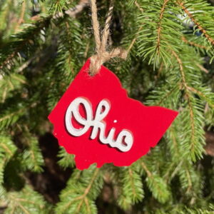 Ohio Christmas tree ornament